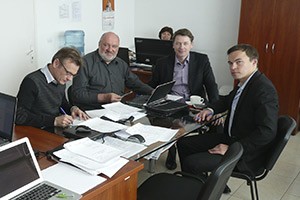 Project management team of Kozloduy lifetime extension project at work (2014)